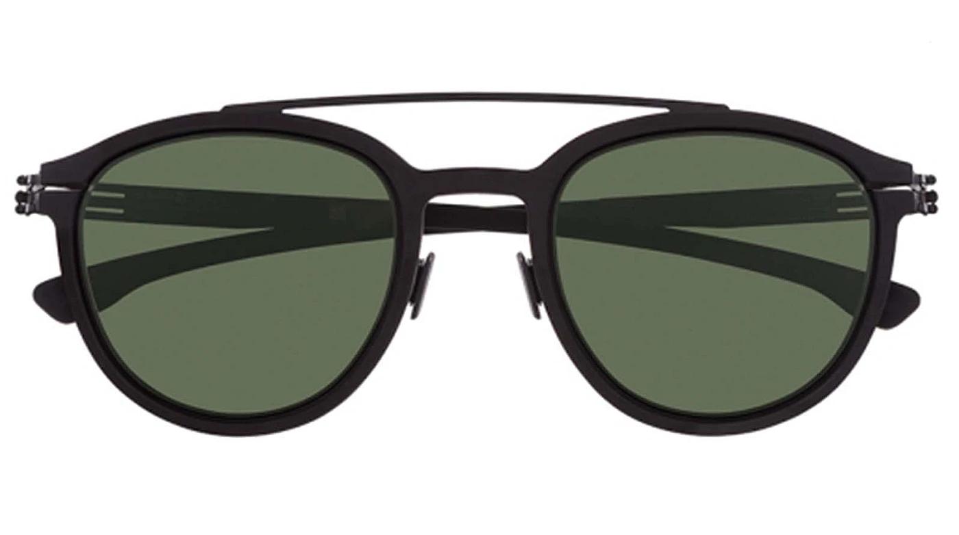 Солнцезащитные очки Ic! Berlin IB-No-Comply :Black :Green Polarized :Rubber фото 1