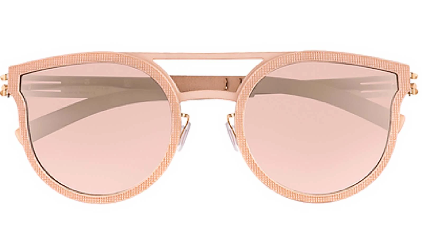 Женские очки Ic! Berlin IB-Utopia Matrix :Rosé-Gold-Powdered-Beige :Cinnamon Mirrored :Plotic-Vario оригинальный размер фото 2