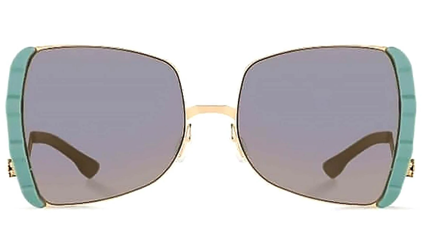 Женские солнцезащитные очки Ic! Berlin IB-VIP :Matt-Gold-Pistachio :Warm Grey :Quicksilver :Step фото 2