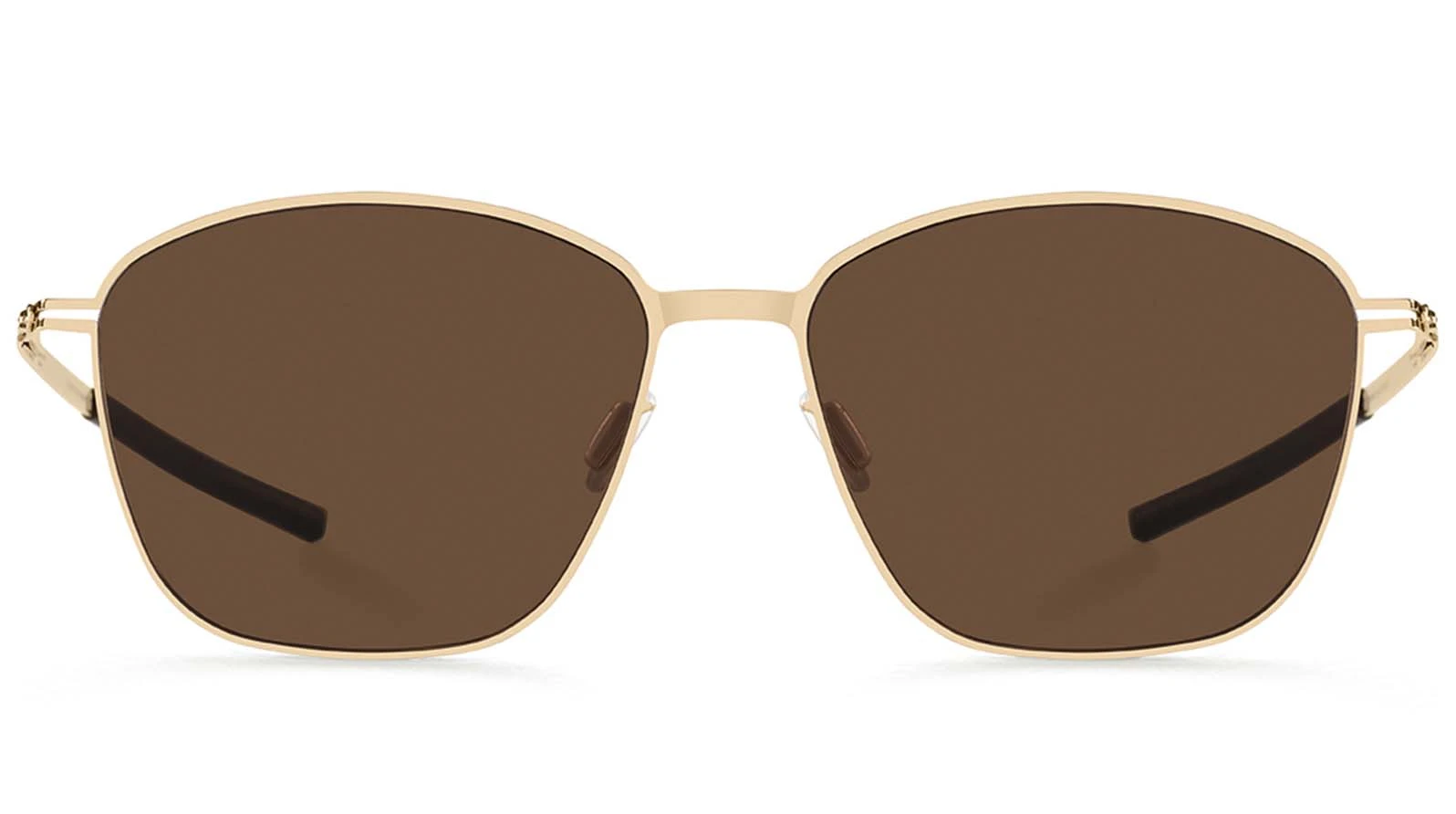 Солнцезащитные очки Ic! Berlin IB-Warm Braw :Rosé-Gold :Nougat :Mahogany-Brown :Flex оригинальный размер фото 2