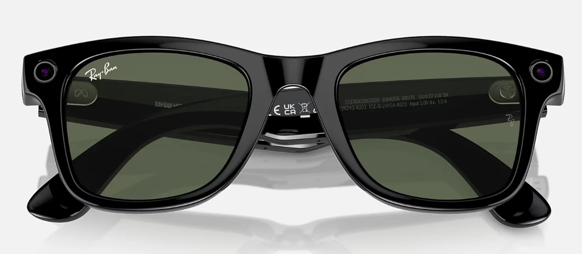 Солнцезащитные очки Ray-Ban Meta Wayfarer 4006 601/71 оригинальный размер фото 4