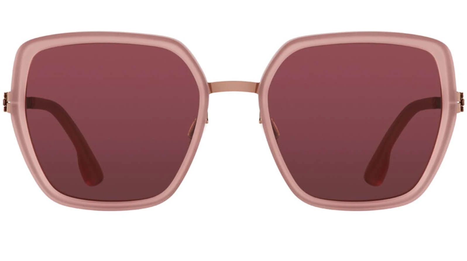Женские солнцезащитные очки Ic! Berlin IB-Zoe S. :Shiny-Copper-Rose-Matt :Cassis :Mittwoch оригинальный размер фото 2