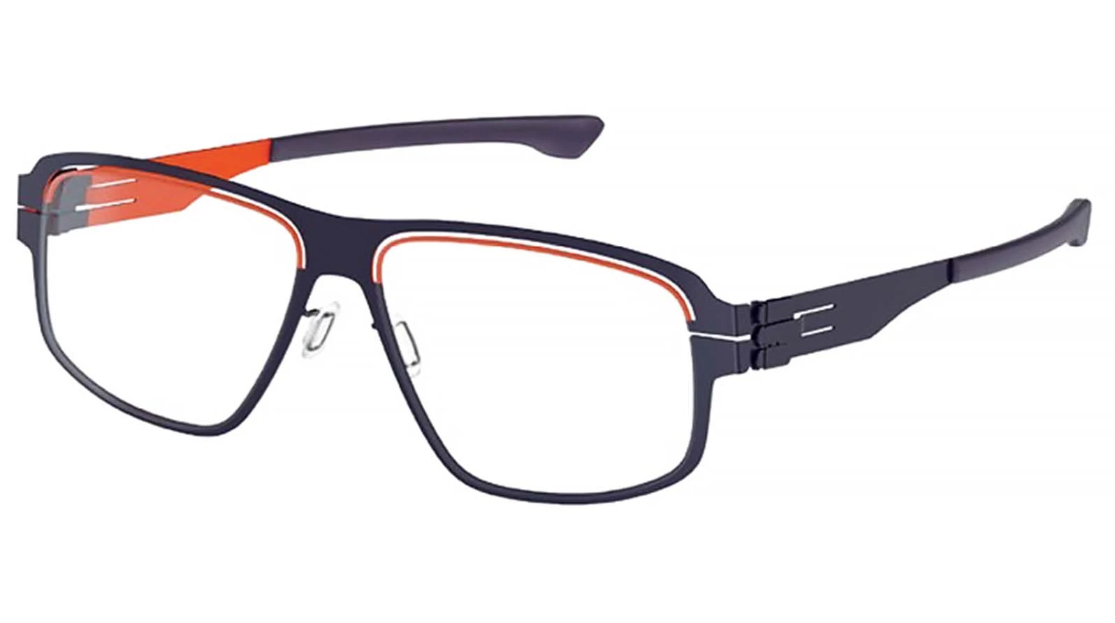 Оправа для очков для зрения Ic! Berlin IB-AMG 09 :Orange Brow-Aubergine :Aubergine-Orange :Purple :RX-Clear :Donnerstag оригинальный размер фото 1