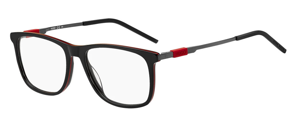 Оправа для очков для зрения HUGO 1153 BLACK RED оригинальный размер фото 1