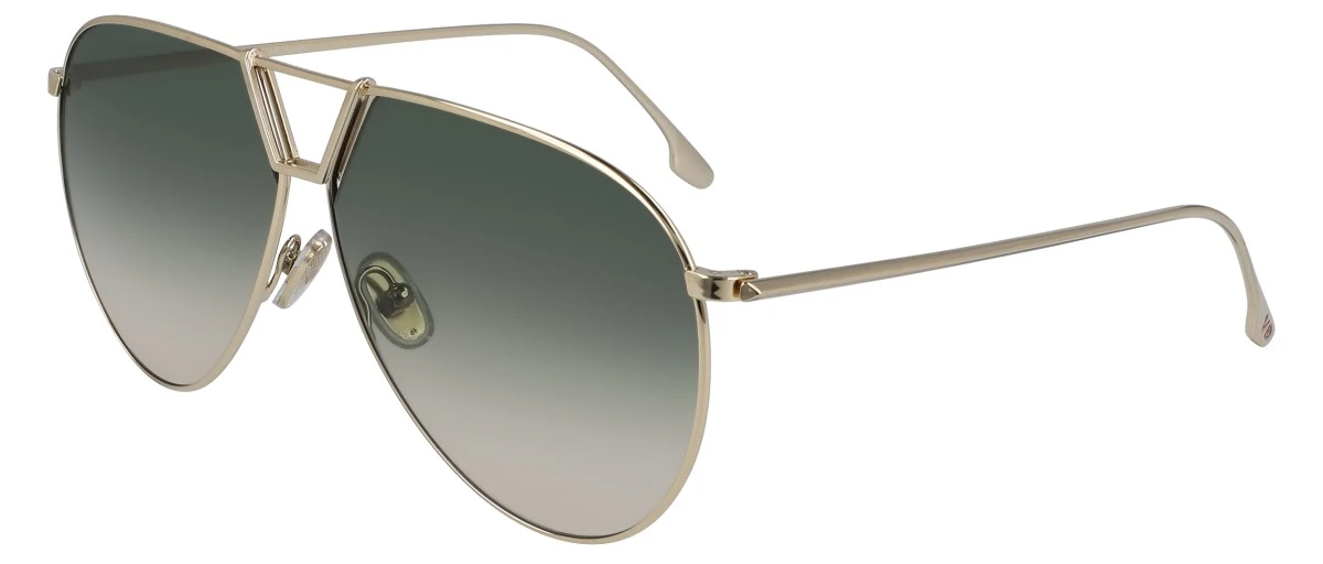 Женские солнцезащитные очки VICTORIA BECKHAM 208S GOLD/KHAKI оригинальный размер фото 1