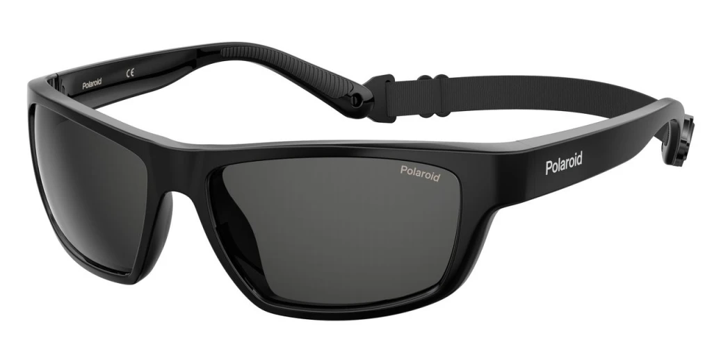Унисекс солнцезащитные очки Polaroid 7037/S BLACK оригинальный размер фото 1