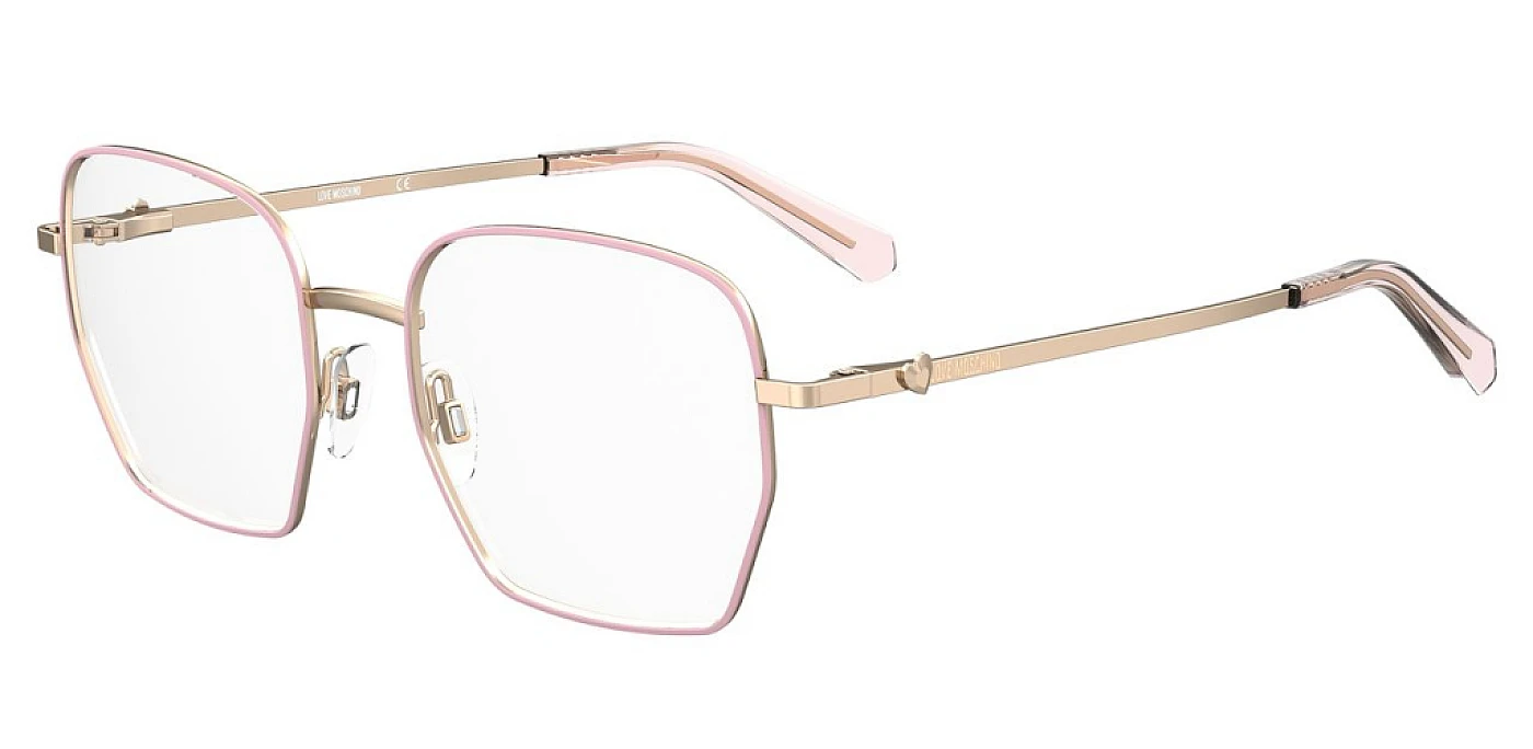 Оправа для очков для зрения MOSCHINO LOVE 580 GOLD PINK фото 1