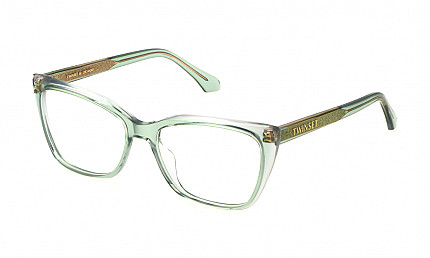 TWINSET W031 GREEN TOP+GREY