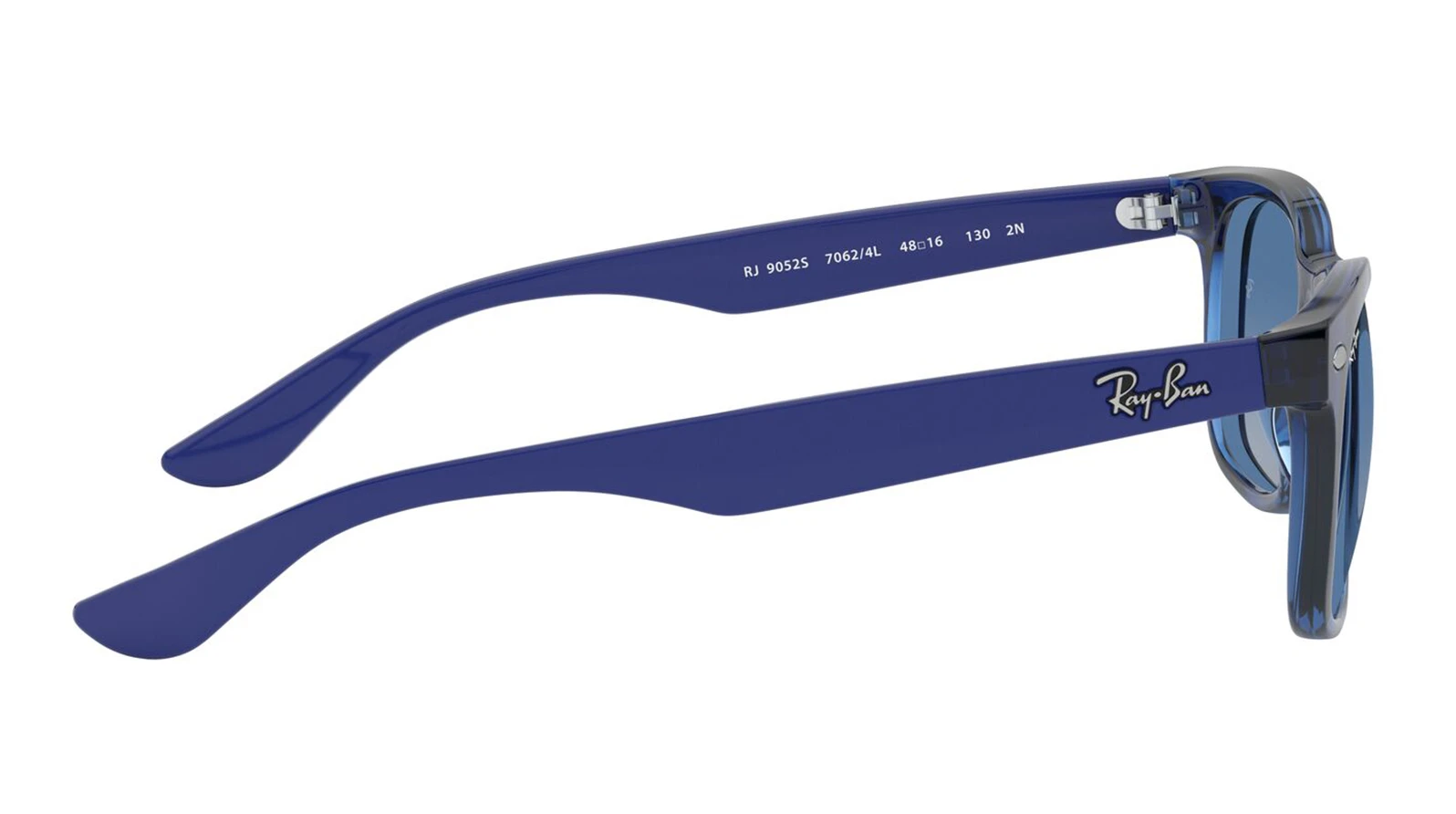 Мужские солнцезащитные очки Ray-Ban Junior New Wayfarer RJ 9052S 70624L оригинальный размер фото 3