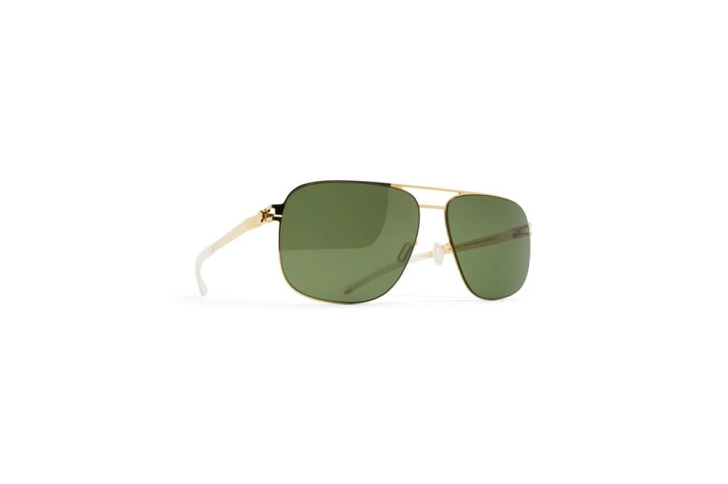Унисекс солнцезащитные очки MYKITA WES glossygold оригинальный размер фото 1