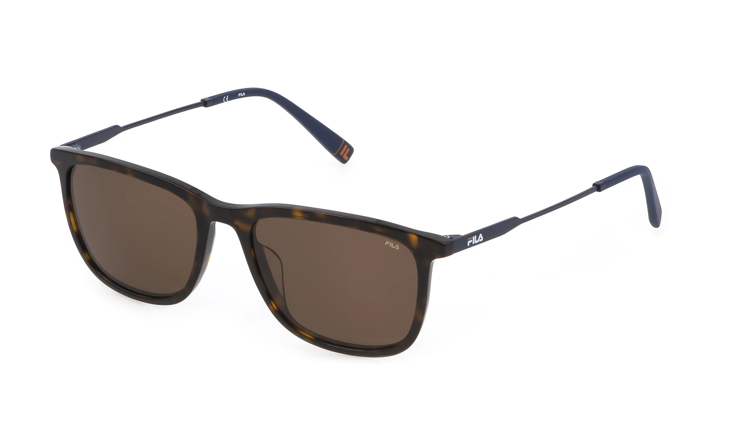 Мужские солнцезащитные очки FILA I214 SHINY DARK HAVANA оригинальный размер фото 1