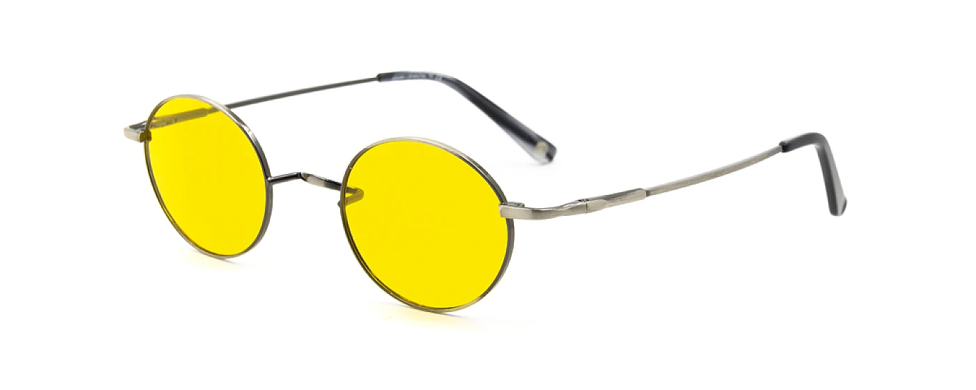 Солнцезащитные очки JOHN LENNON PEACE ANTIQUE SILVER/YELLOW фото 1