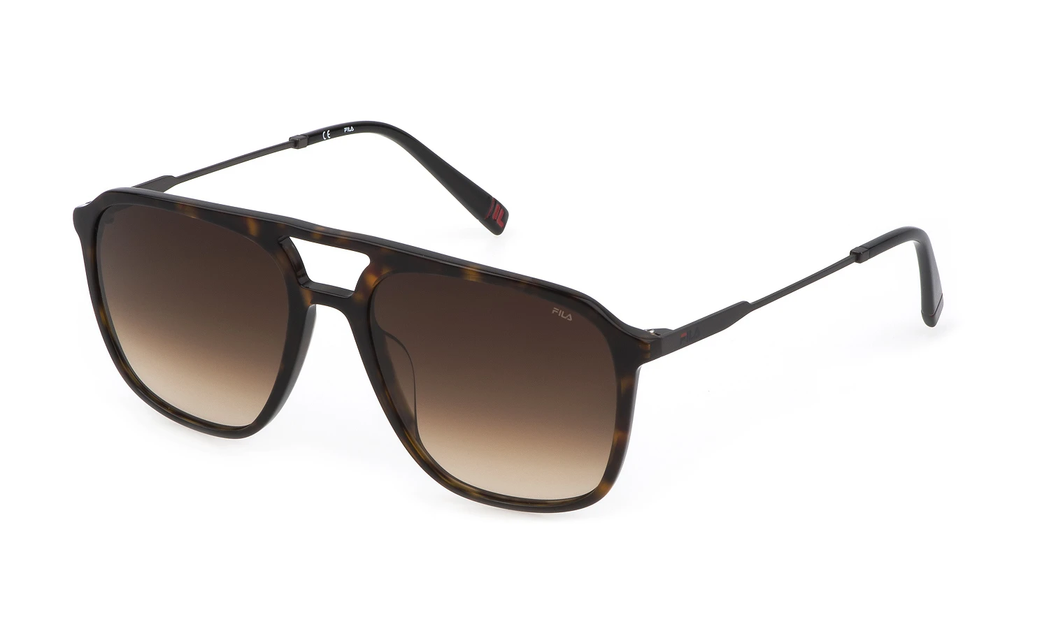 Мужские солнцезащитные очки FILA I215 SHINY DARK HAVANA оригинальный размер фото 1