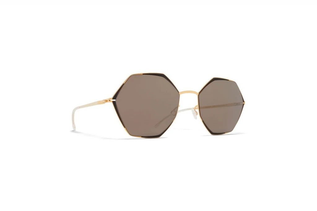 Женские солнцезащитные очки MYKITA ALESSIA gold/jetblack оригинальный размер фото 1