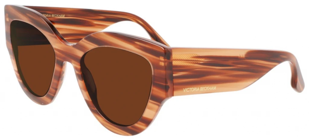 Женские солнцезащитные очки VICTORIA BECKHAM 628S STRIPED BROWN оригинальный размер фото 1