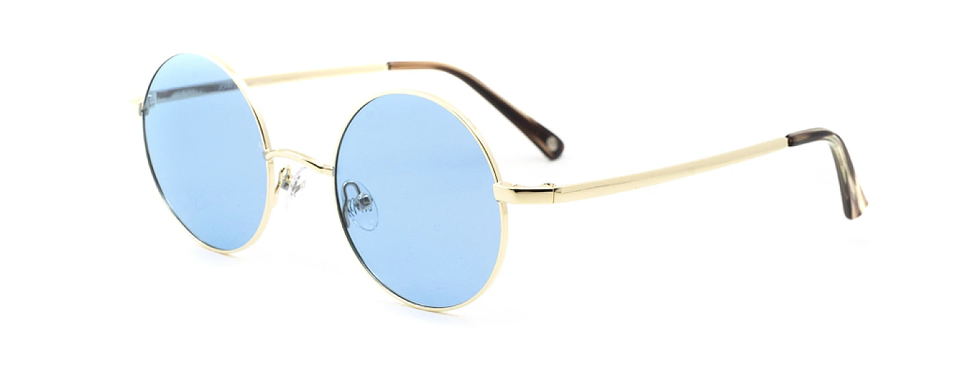 Солнцезащитные очки JOHN LENNON CIRCLE GOLD/BLUE фото 1