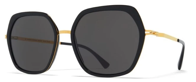 Женские солнцезащитные очки MYKITA VALDA A15 Glossy Gold/Black оригинальный размер фото 1