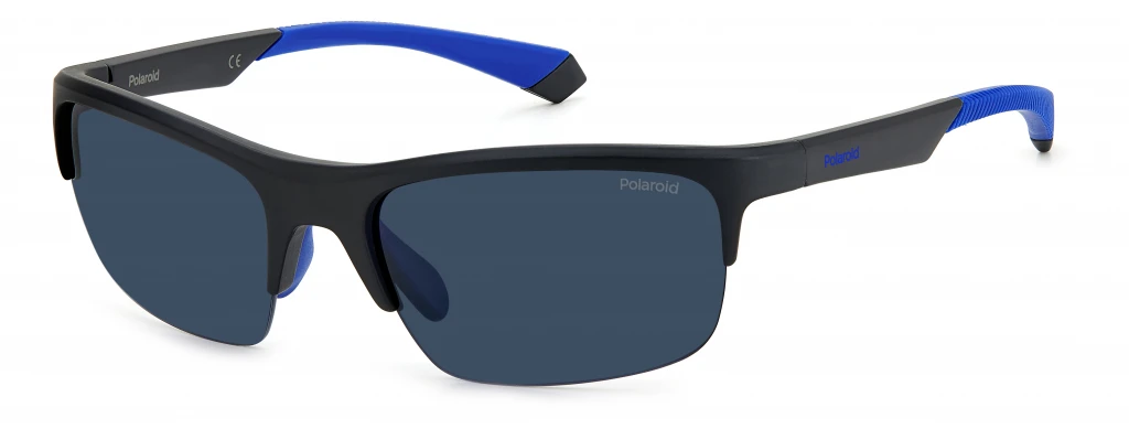 Солнцезащитные очки Polaroid 7042/S MTBLKBLUE оригинальный размер фото 1