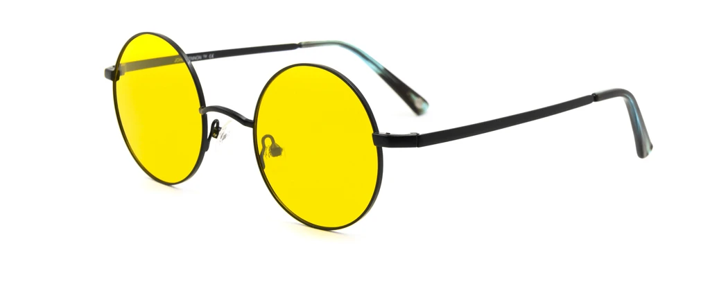 Солнцезащитные очки JOHN LENNON CIRCLE M.BLACK/YELLOW оригинальный размер фото 1