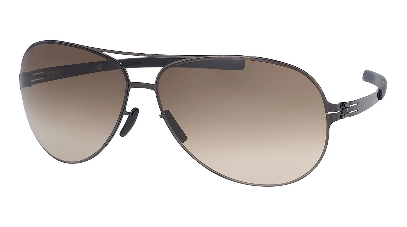 Унисекс солнцезащитные очки Ic! Berlin RS 151 Gun-Metal Brown Sand фото 1
