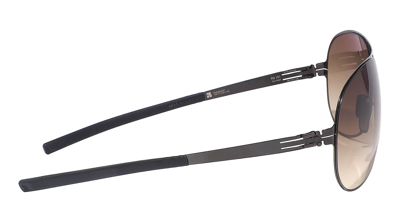 Унисекс солнцезащитные очки Ic! Berlin RS 151 Gun-Metal Brown Sand фото 3