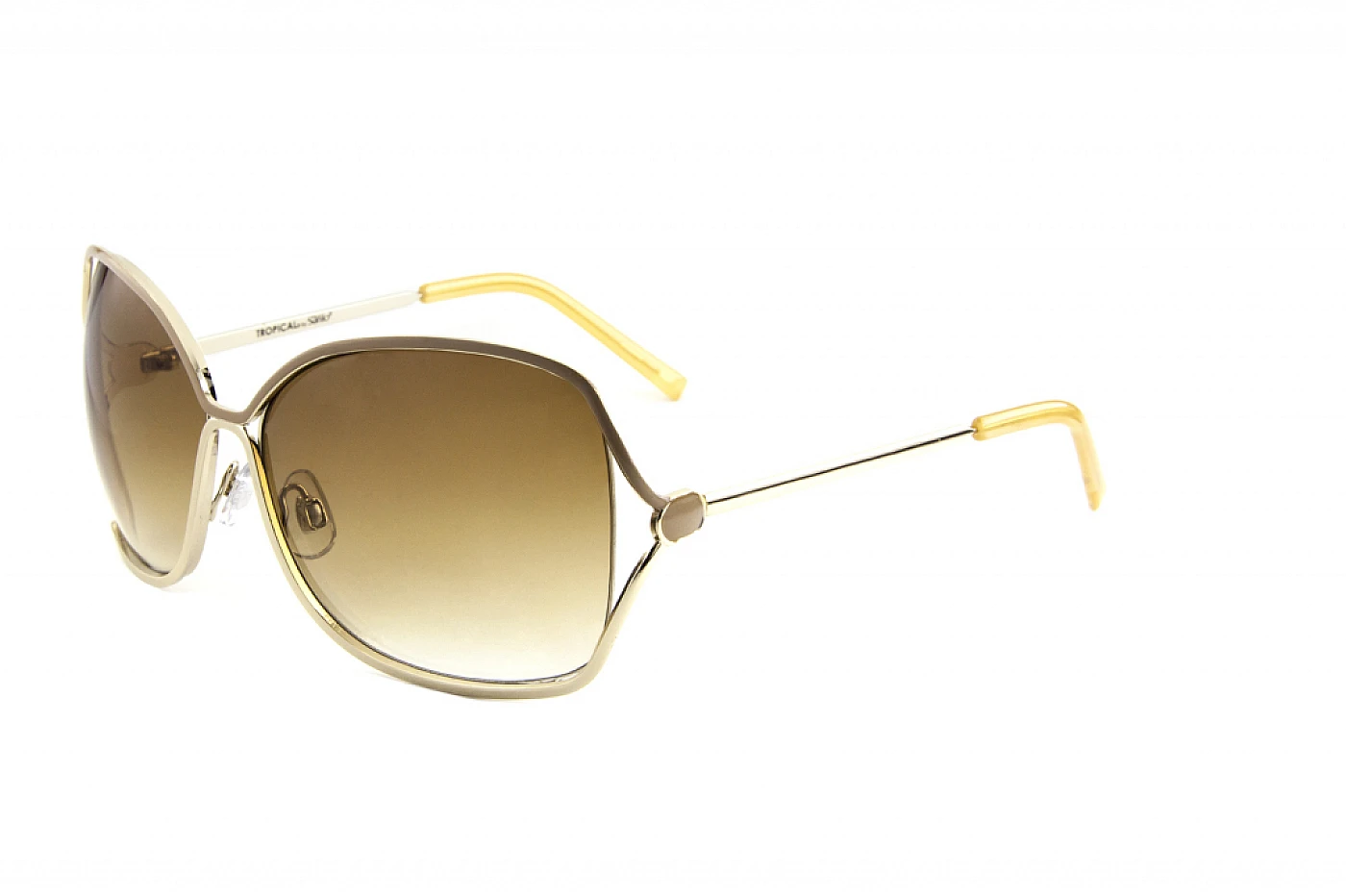 Женские солнцезащитные очки TROPICAL JUST MARRIED GLD-NUDE/BRN GRAD фото 1