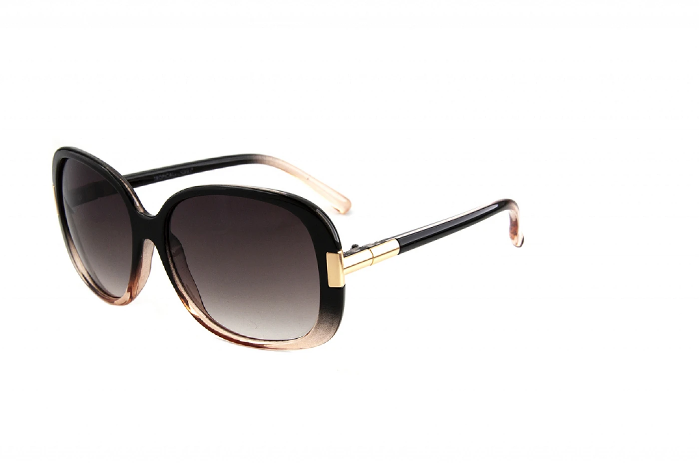 Женские солнцезащитные очки TROPICAL BR247 BLK- PEACH/SMOKE GRAD фото 1