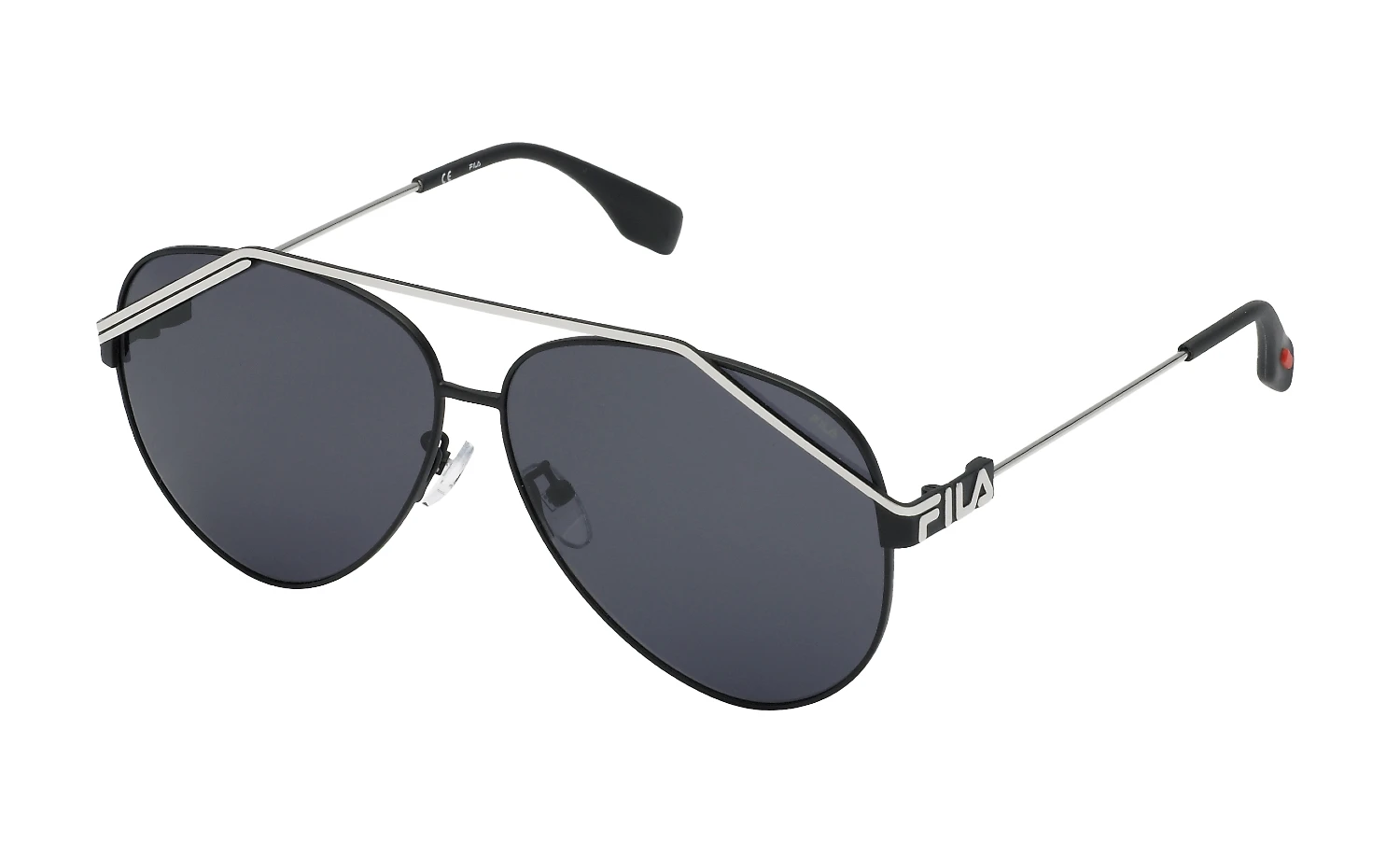 Мужские солнцезащитные очки FILA I018 SEMI-MATT BLACK оригинальный размер фото 1
