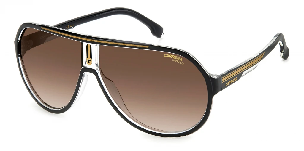 Мужские солнцезащитные очки CARRERA 1057/S BLK GOLD оригинальный размер фото 1