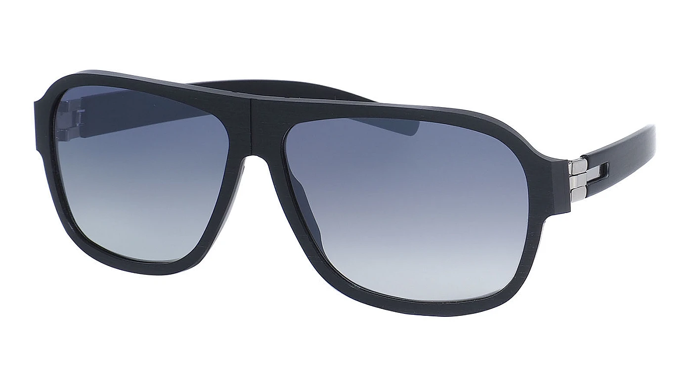Мужские солнцезащитные очки Ic! Berlin Power Law Chrome Black Rough Black фото 1