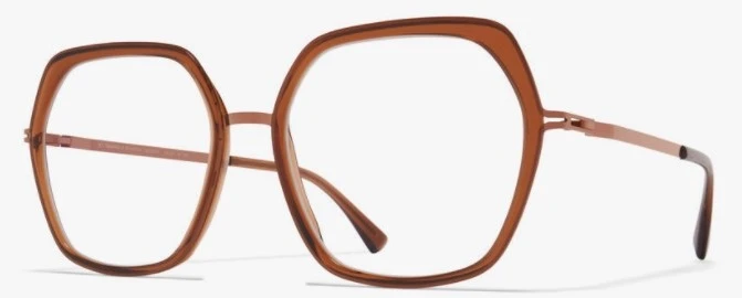 Женские очки MYKITA VALDA A40-SHINYCOPPER/TOPA оригинальный размер фото 1