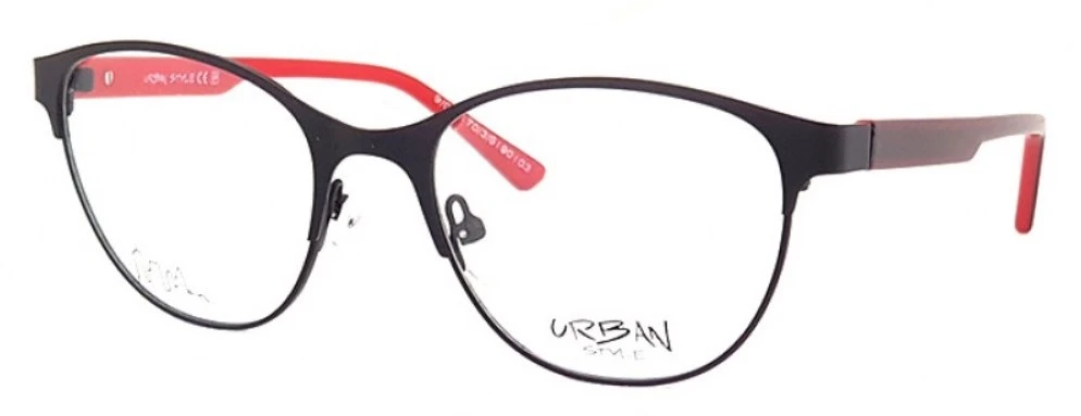 Оправа для очков для зрения URBAN STYLE 046 BLACK оригинальный размер фото 1