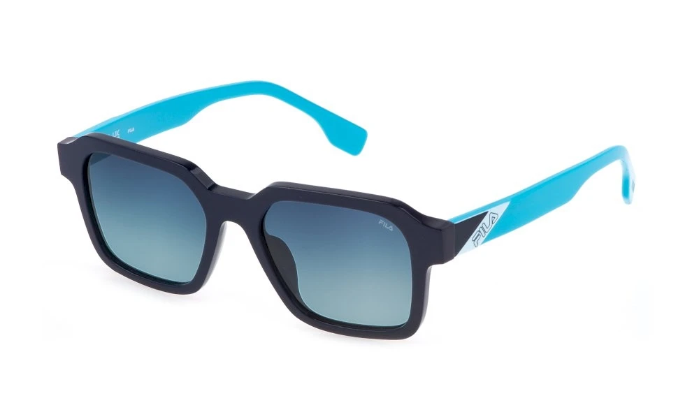Унисекс солнцезащитные очки FILA I458 SHINY FULL BLUE оригинальный размер фото 1