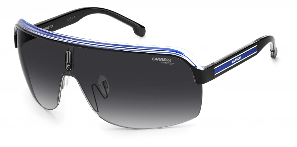 Солнцезащитные очки CARRERA TOPCAR 1/N BKCRBKWHB оригинальный размер фото 1