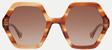 GIGIBARCELONA NIMRA Demi Brown & White