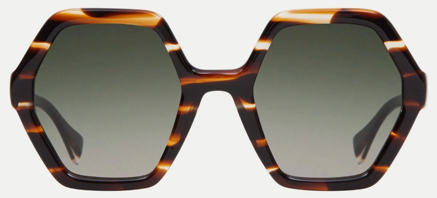 Женские солнцезащитные очки GIGIBARCELONA NIMRA Demi Brown & Black фото 1