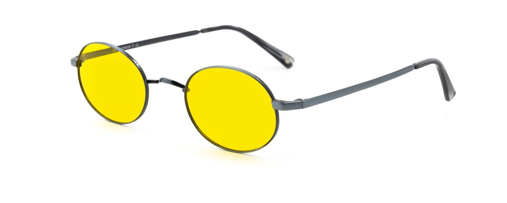 Унисекс солнцезащитные очки JOHN LENNON WHEELS ANTIQUE DENIM/YELLOW оригинальный размер фото 1