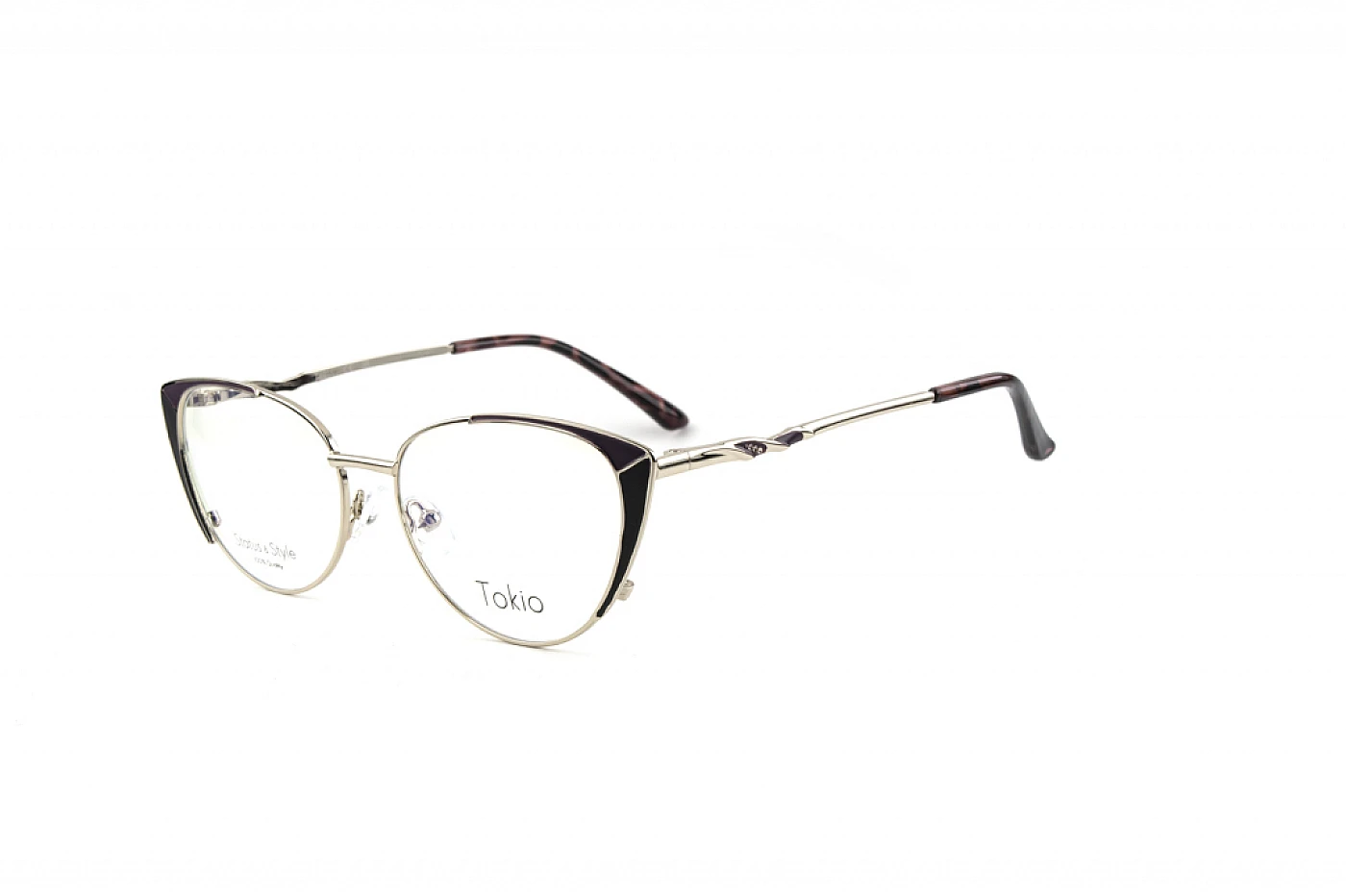 Оправа для очков для зрения TOKIO 4001 SILVER PURPLE фото 1