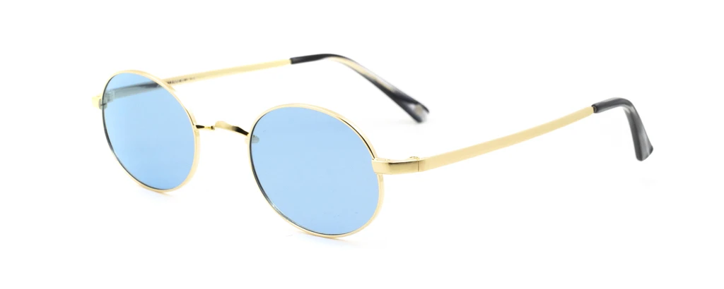 Унисекс солнцезащитные очки JOHN LENNON WHEELS MATT GOLD/BLUE оригинальный размер фото 1