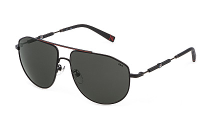 FILA I117 MATT BLACK WITH MATT RED
