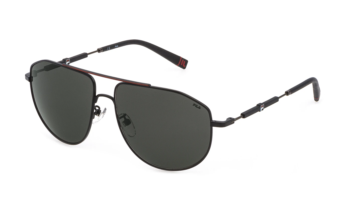 Мужские солнцезащитные очки FILA I117 MATT BLACK WITH MATT RED фото 1