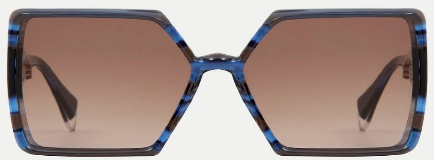 Женские солнцезащитные очки GIGIBARCELONA ARES Demi Blue & Brown фото 1