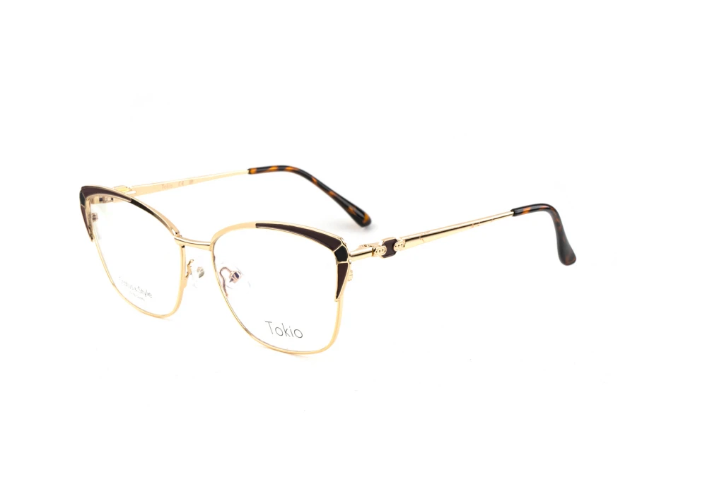 Оправа для очков для зрения TOKIO 4002 GOLD BROWN оригинальный размер фото 1
