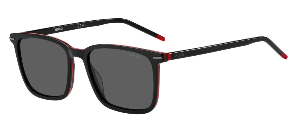 Мужские солнцезащитные очки HUGO 1168/S BLACK RED оригинальный размер фото 1
