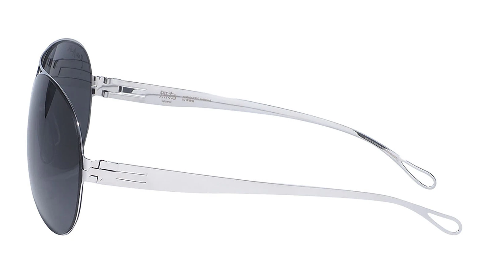 Мужские солнцезащитные очки Ralph Anderl Aviator Chrome Graphite оригинальный размер фото 4