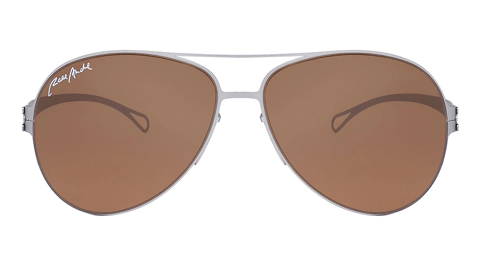 Мужские солнцезащитные очки Ralph Anderl Aviator Pearl Brown оригинальный размер фото 2