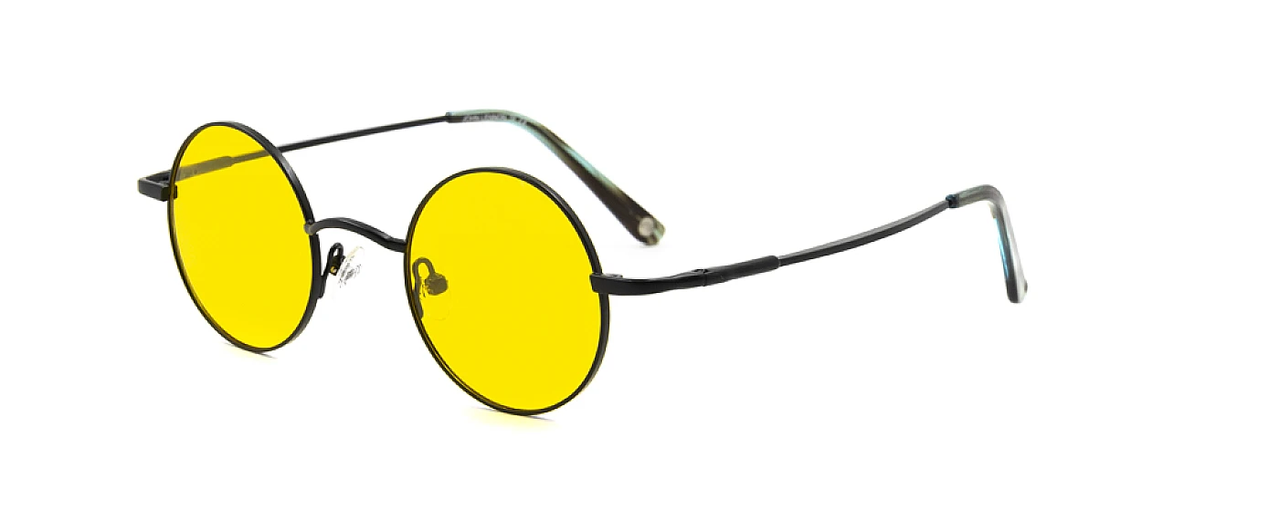Унисекс солнцезащитные очки JOHN LENNON WALRUS MATT BLACK/YELLOW фото 1