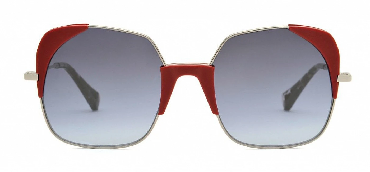 Солнцезащитные очки GIGIBARCELONA ADARA Red & Silver фото 1
