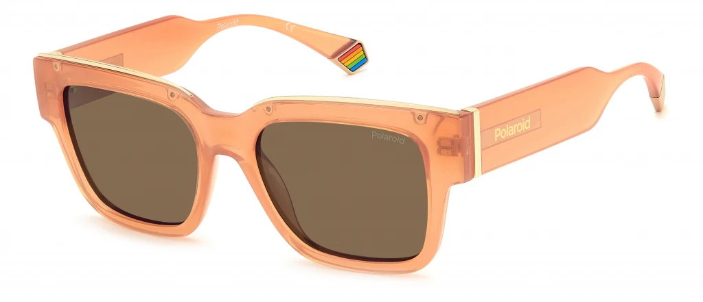 Унисекс солнцезащитные очки Polaroid 6198/S/X PEACH оригинальный размер фото 1