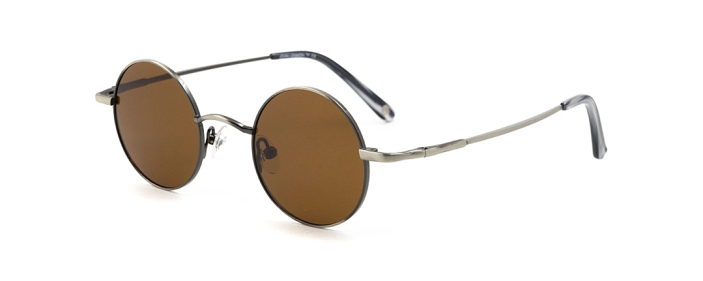 Унисекс солнцезащитные очки JOHN LENNON WALRUS ANTIQUE SILVER/BROWN фото 1